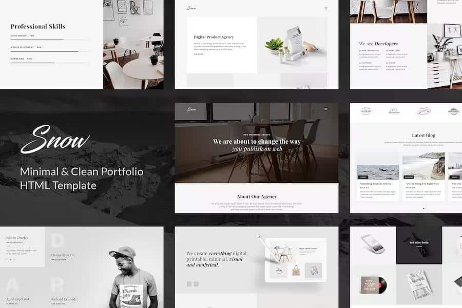 Snow - Portfolio HTML Template