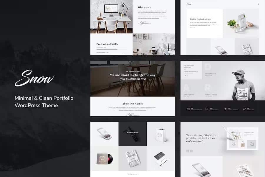 Snow - Minimal & Clean WordPress Portfolio Theme