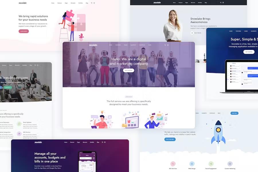 Snowlake - Creative Business & Startup WordPress Theme