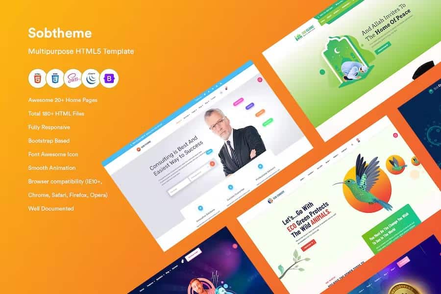 Sobtheme - Multipurpose HTML5 Template
