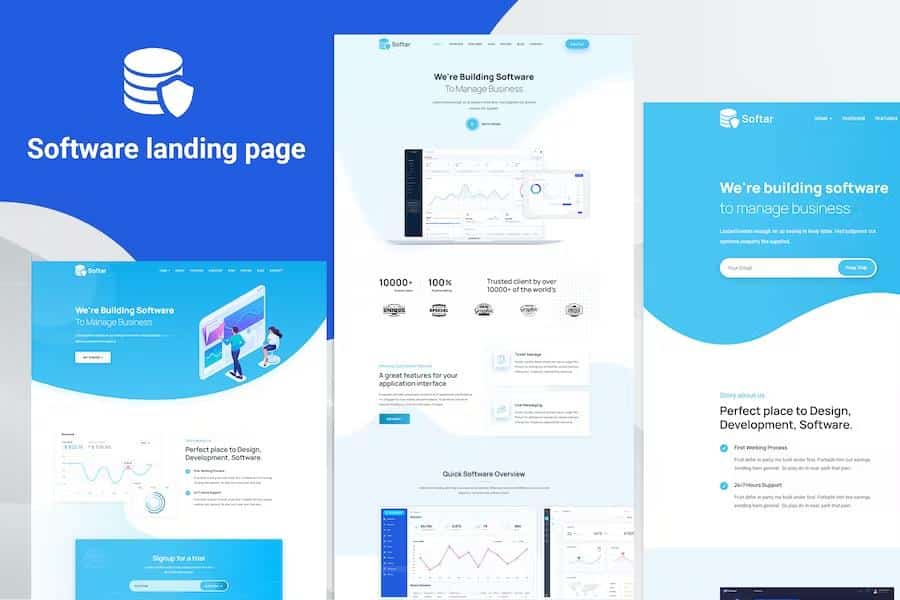 Softar - Software Landing Page