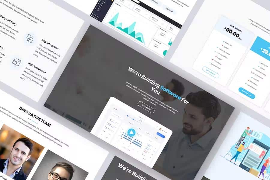 Softing - Landing Page WordPress