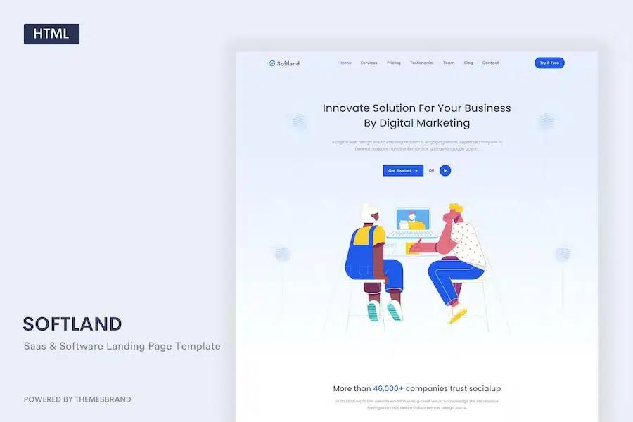 Softland - Saas & Software Landing Page Template