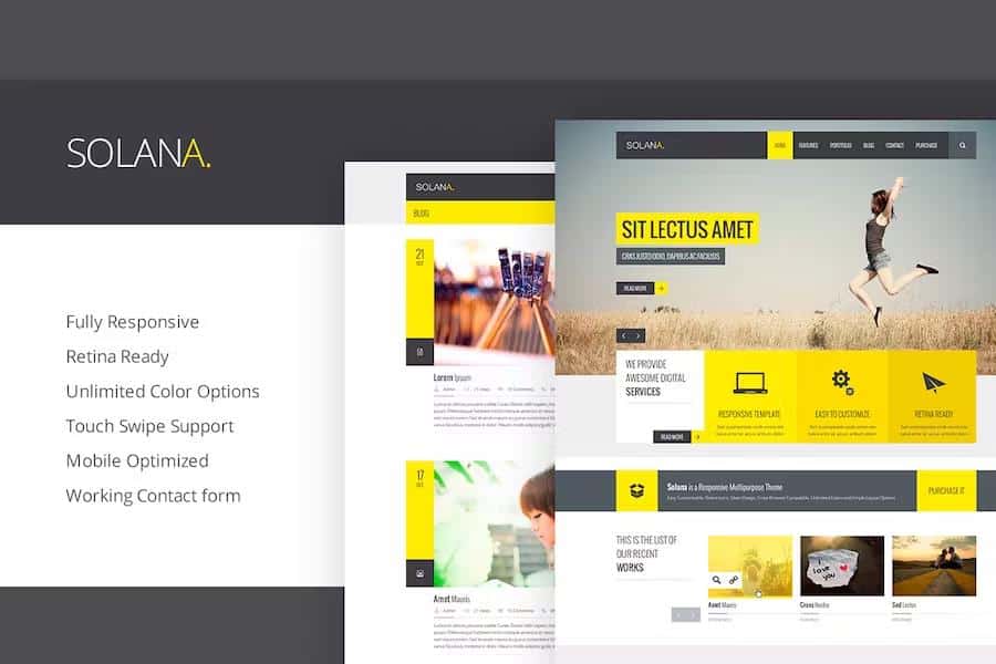 Solana - Responsive HTML5 Template