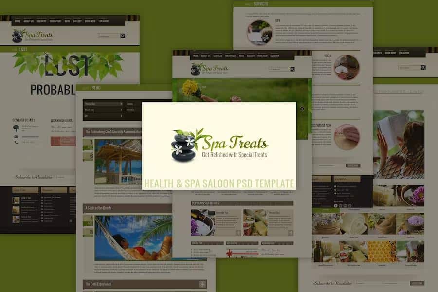 Spa Treats - Salon, Wellness PSD