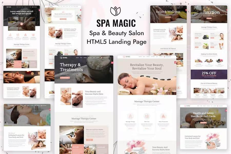 SpaMagic - Beauty Spa Salon Wellness Center HTML Template