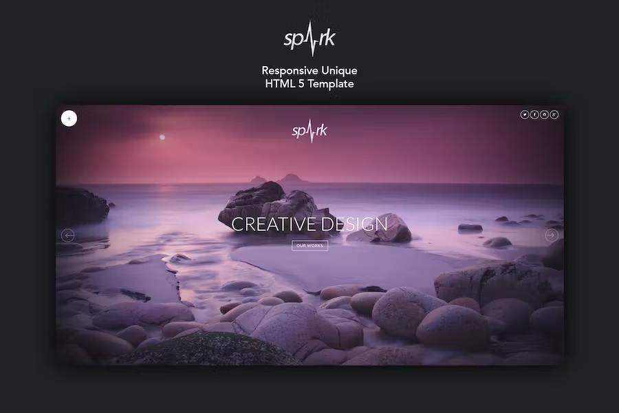 Spark - Responsive Unique HTML 5 Template listing image
