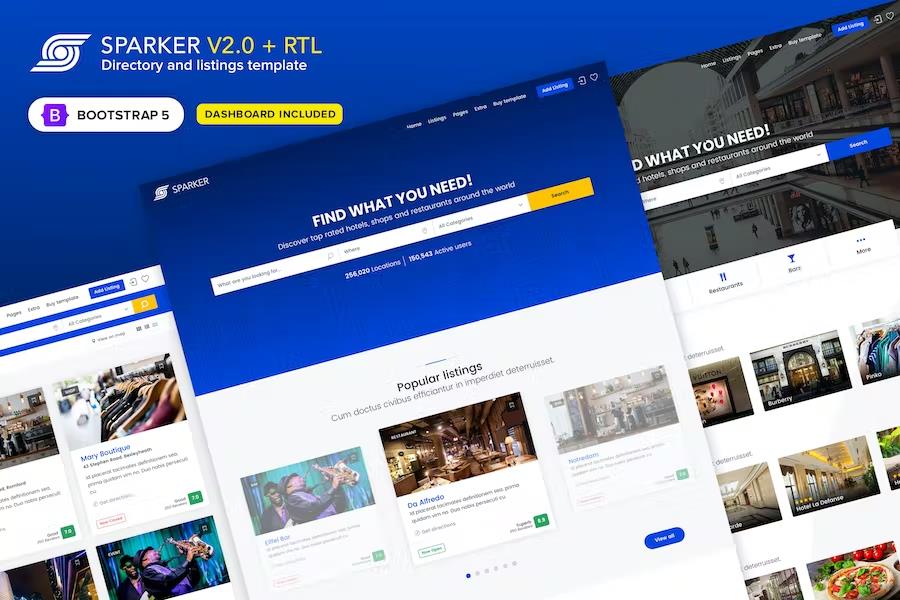 Sparker - Directory and Listings Template
