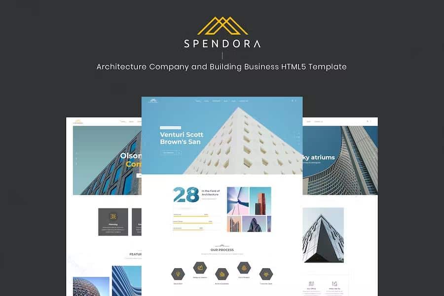 Spendora - Architecture and Building Business HTML Template