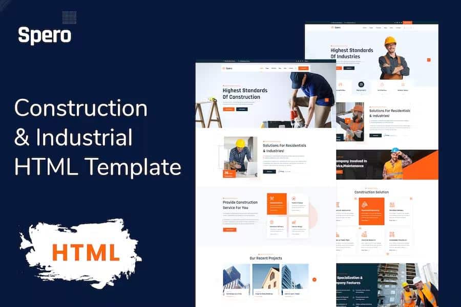 Spero - Construction HTML Template