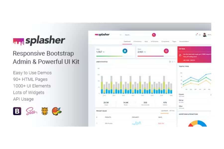Splasher - Responsive Bootstrap Admin & Powerful UI Kit