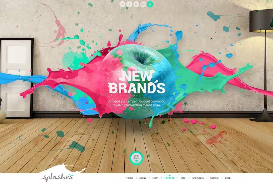 Splashes - Creative Agency Template product preview
