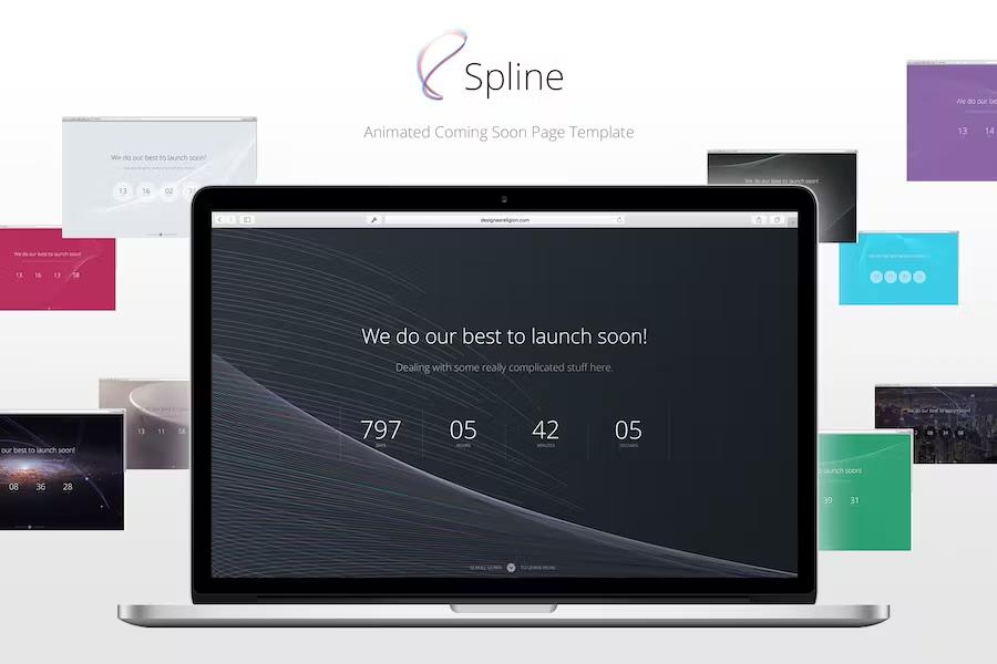 Spline - Animated Coming Soon Page Template