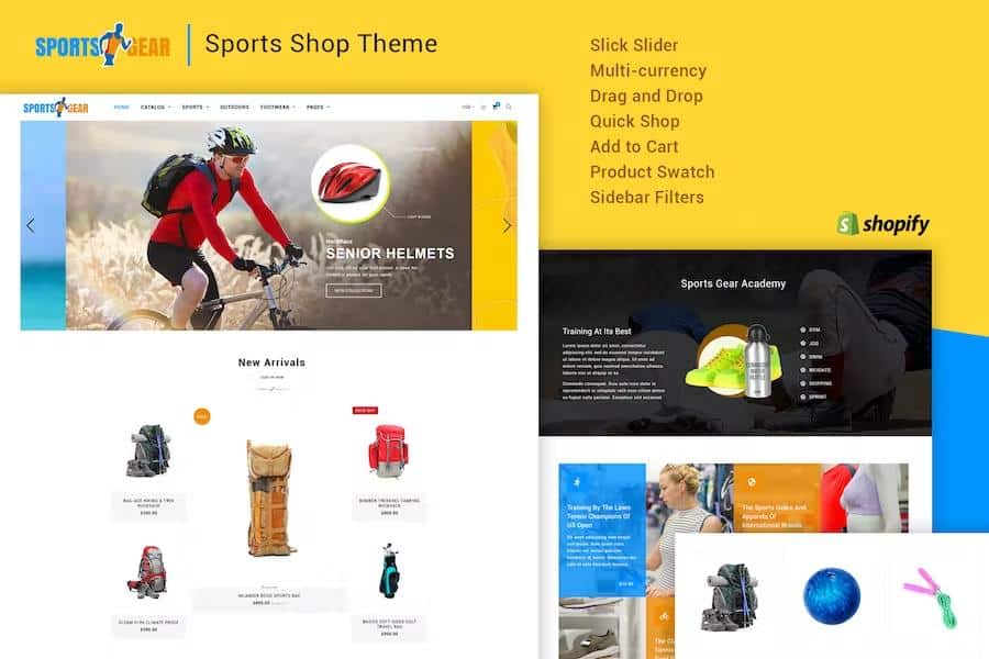 Sports Gear - Shopify Theme
