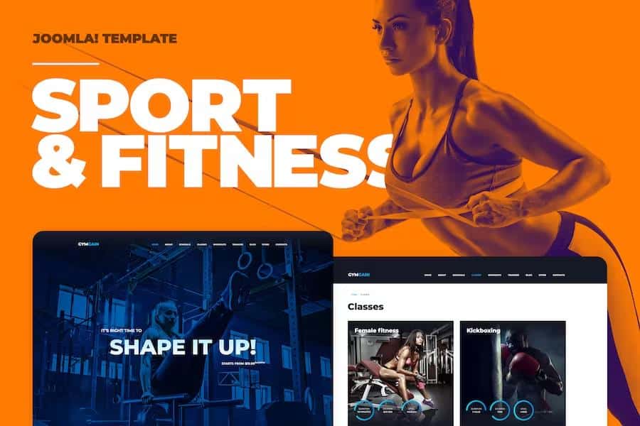 Sports Joomla Template GymGain