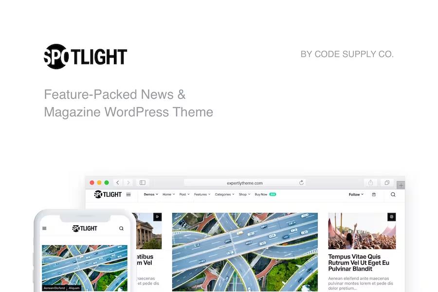 Spotlight - Feature-Packed News & Magazine WordPress Theme