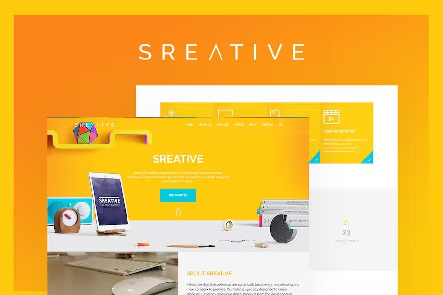 Sreative - Digital Agency HTML Template