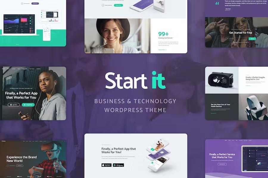 Start It - Technology & Startup WordPress Theme