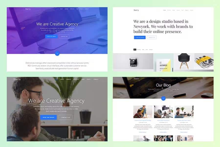 Start.ly - Agency One Page Parallax Website Template