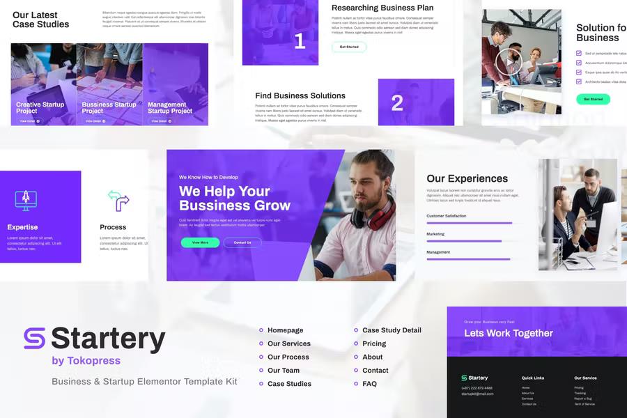 Startery | SaaS & Startup Elementor Template Kit listing image