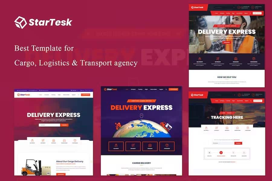 Startesk - Cargo, Logistics & Transport HTML5 Template