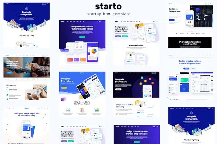 Preview image for Starto - Startup HTML Template