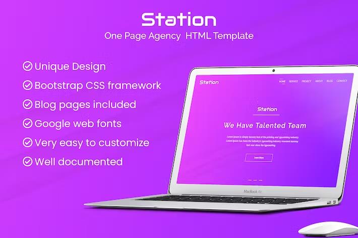 Station - Agency HTML Template listing image