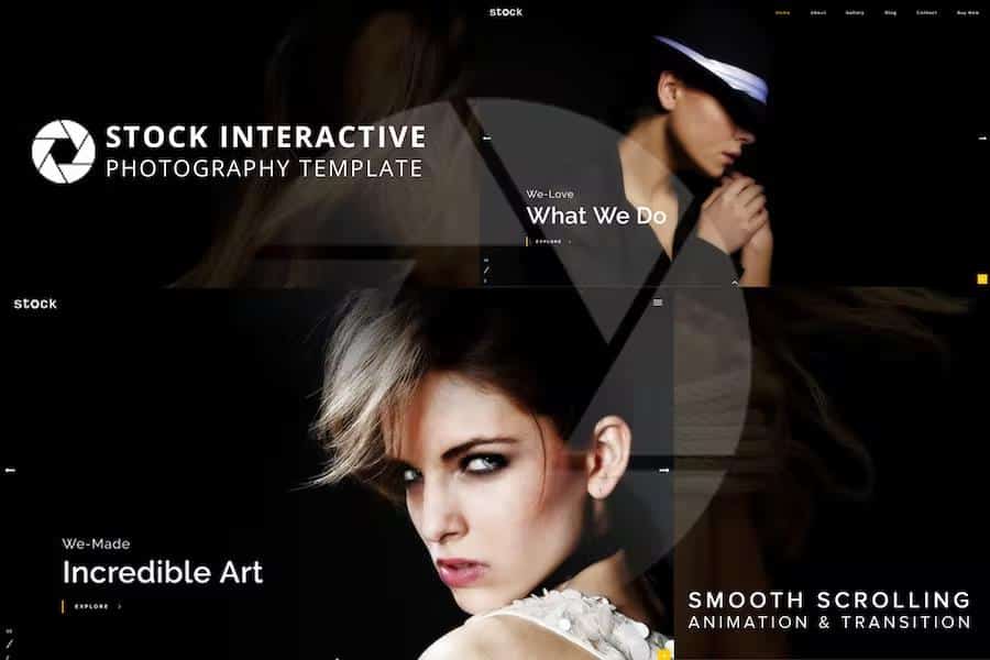 Stock - Interactive Photography Template