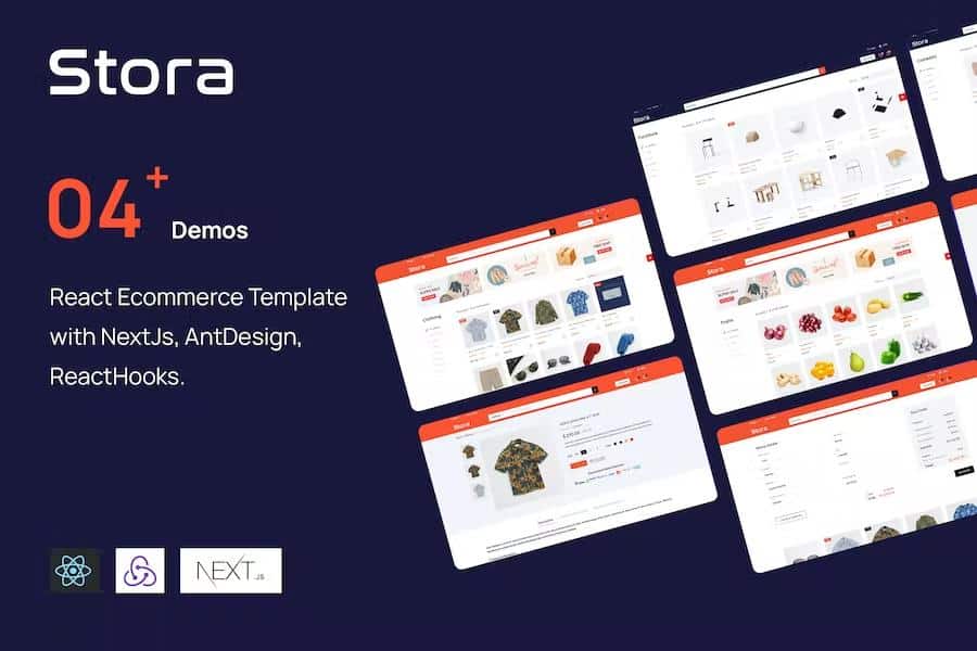 Stora - React Ecommerce Template with NextJs, AntDesign, ReactHooks