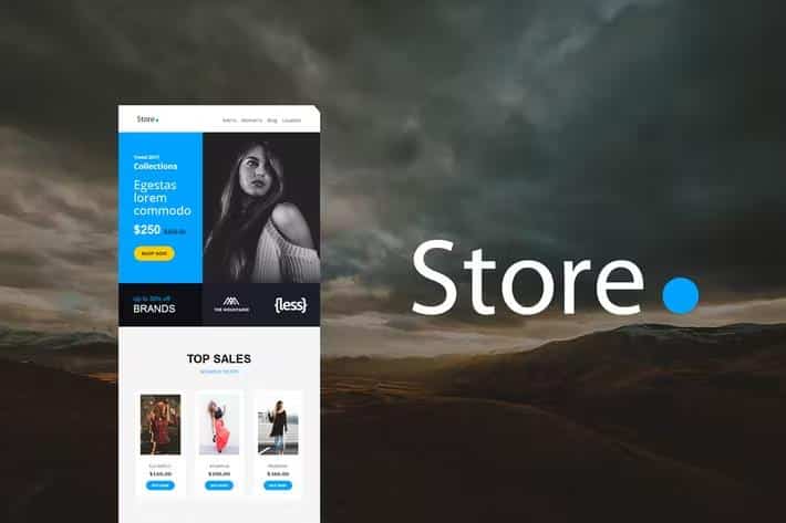 Store Mail - Responsive E-mail Template + Online Access