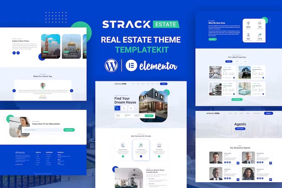 Preview image for STRACK Estate - Realty Elementor Template Kit