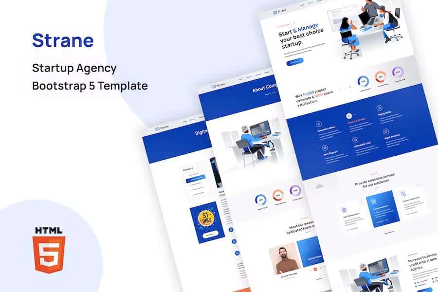 Strane - Startup Agency Bootstrap 5 Template