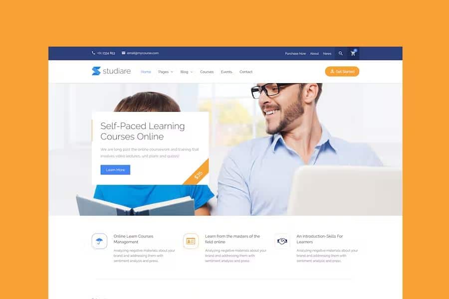Studiare - Education HTML5 Template for Univeristy & Online Courses