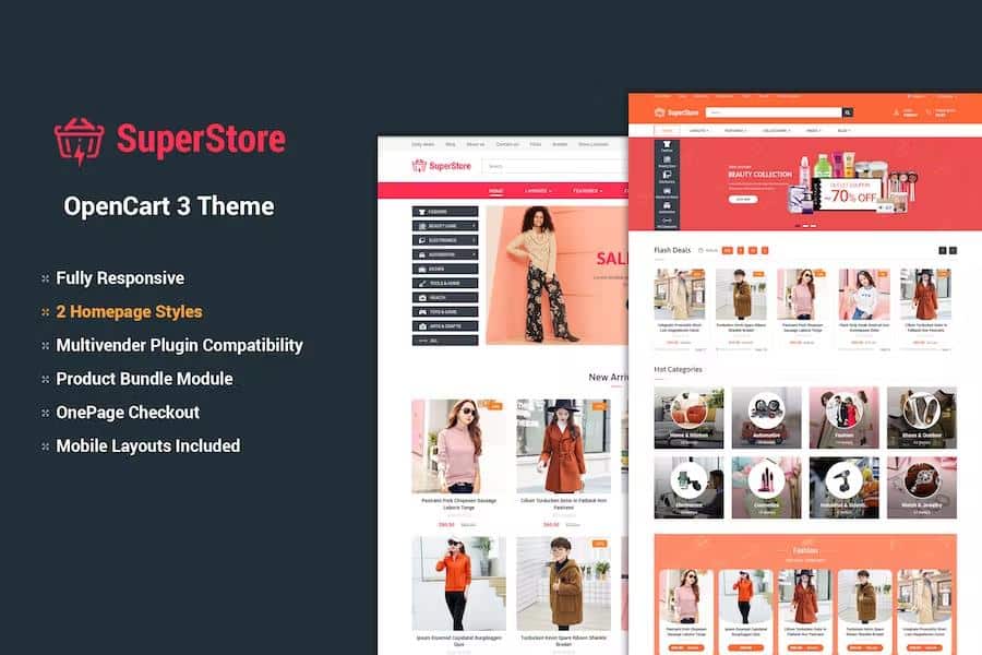 SuperStore - Responsive Multipurpose OpenCart 3 Theme with 3 Mobile Layouts Included