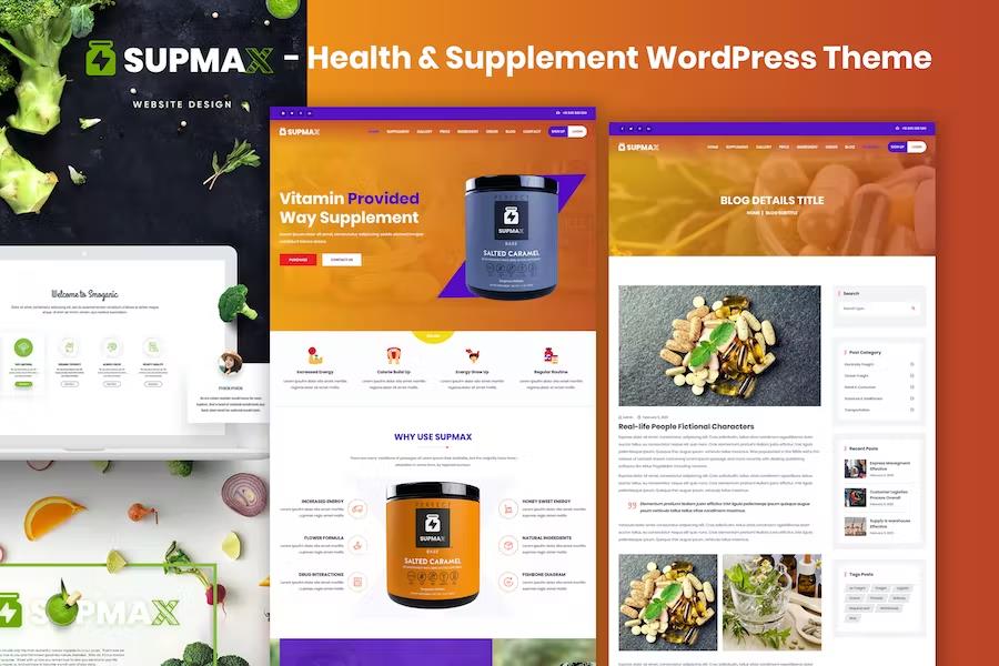 Supmax - Health & Supplement WordPress Theme
