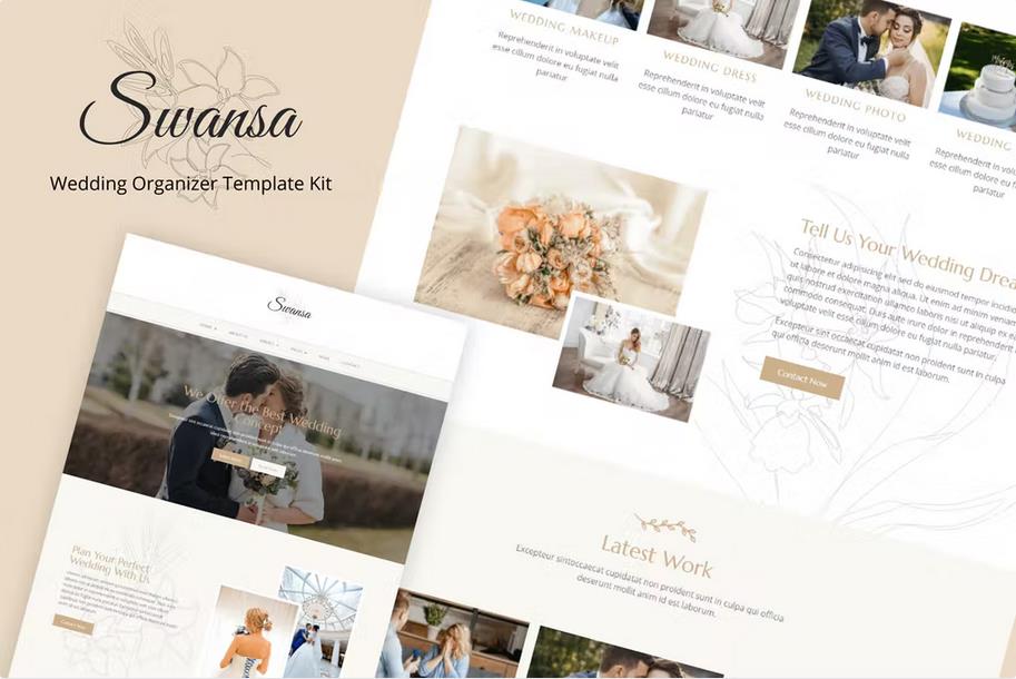 Swansa - Wedding Elementor Template Kit