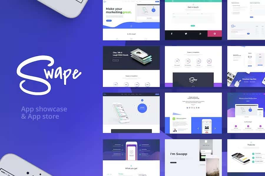 Swape - App Showcase & App Store WordPress Theme