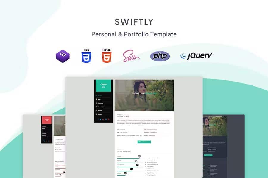 Swiftly - Personal & Portfolio Template