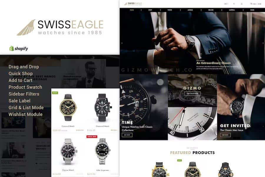 Swiss Eagle - Shopify Watch Store