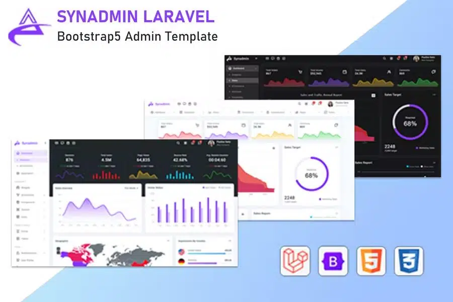 Synadmin -  Bootstrap 5 Admin Template
