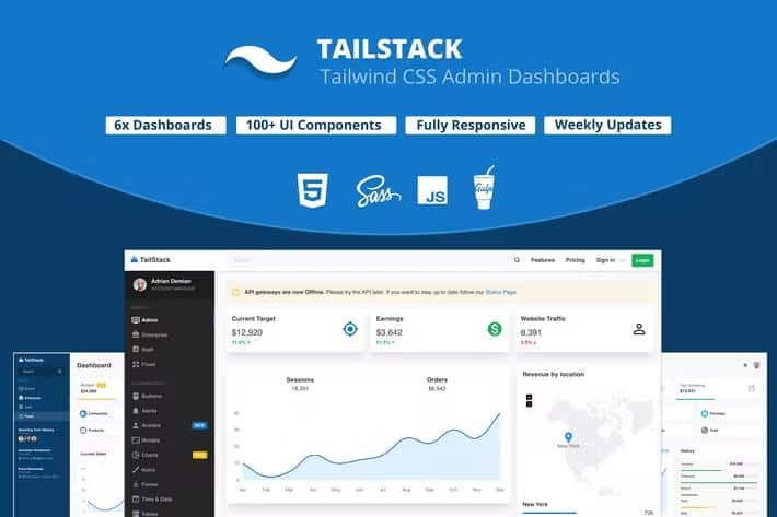 TailStack - Tailwind CSS Admin Dashboards