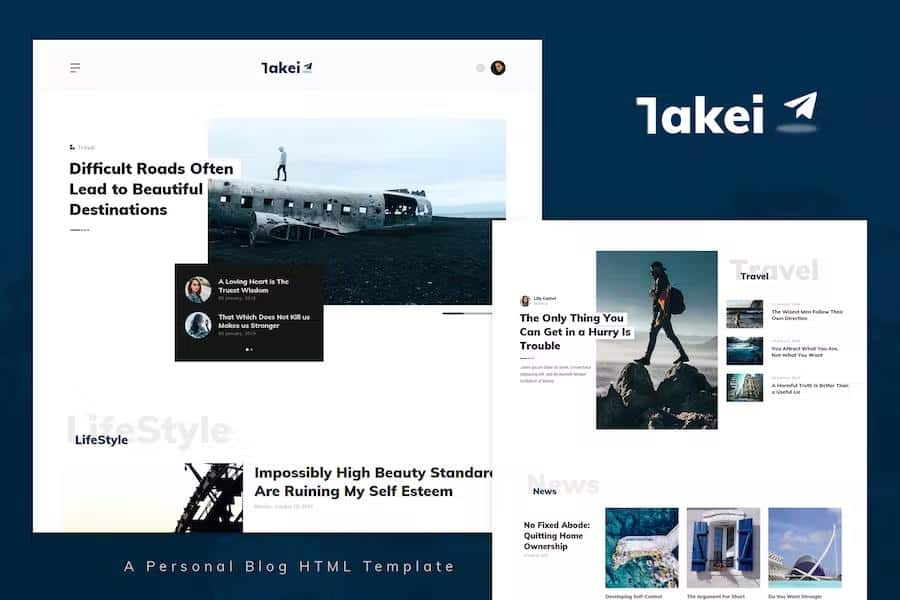 Takei - Blog and Magazine HTML Template