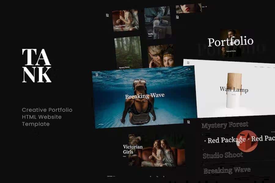 Tank - Creative Portfolio Showcase HTML Website Template