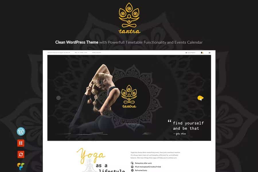 Tantra - A Yoga Studio and Fitness Club WordPress Theme
