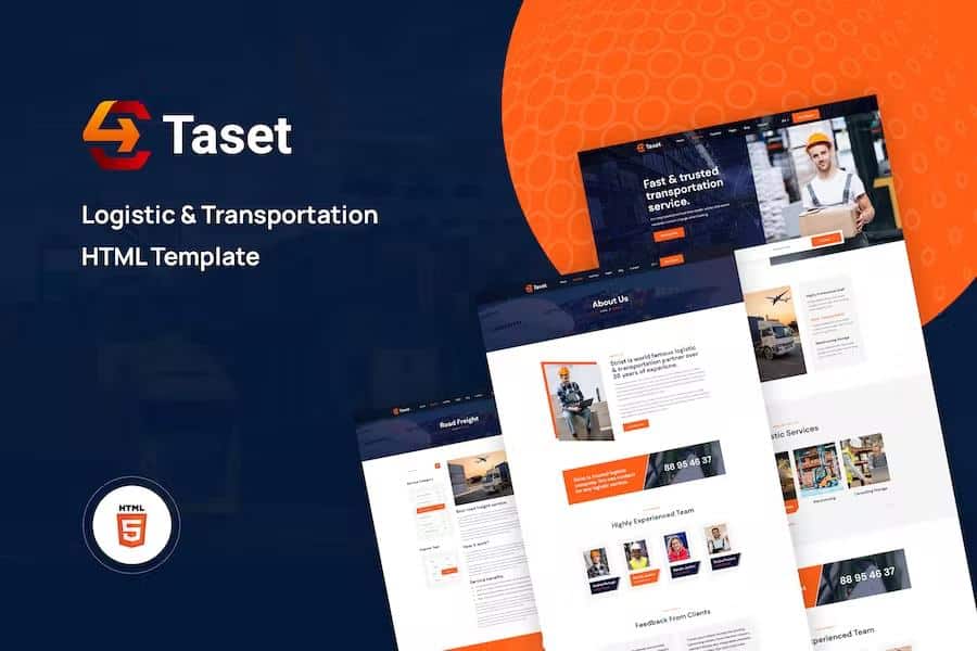 Taset - Logistic & Transportation HTML Template