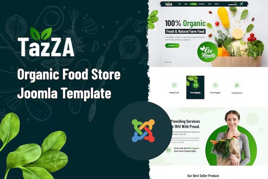 TazZA - Organic Food Store Joomla Template