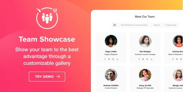 Elfsight Team Showcase - WordPress plugin