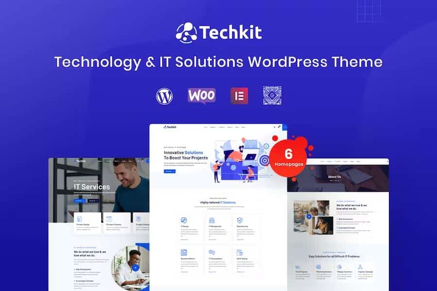 Techkit - Technology & IT Solutions WordPress Theme