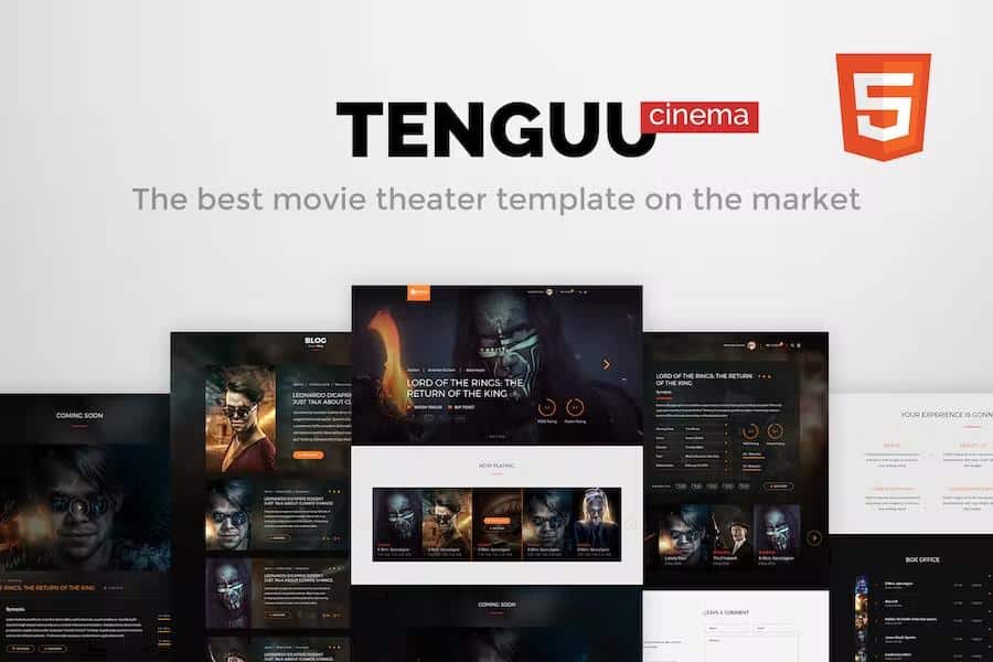 Tenguu Cinema - Movie theatre HTML Template