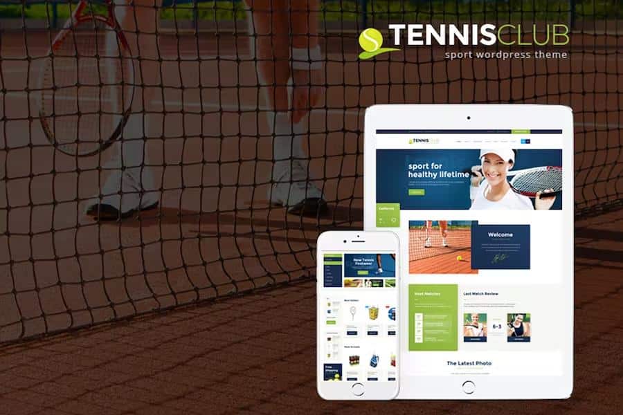 Tennis Club - Sports & Events Site Template